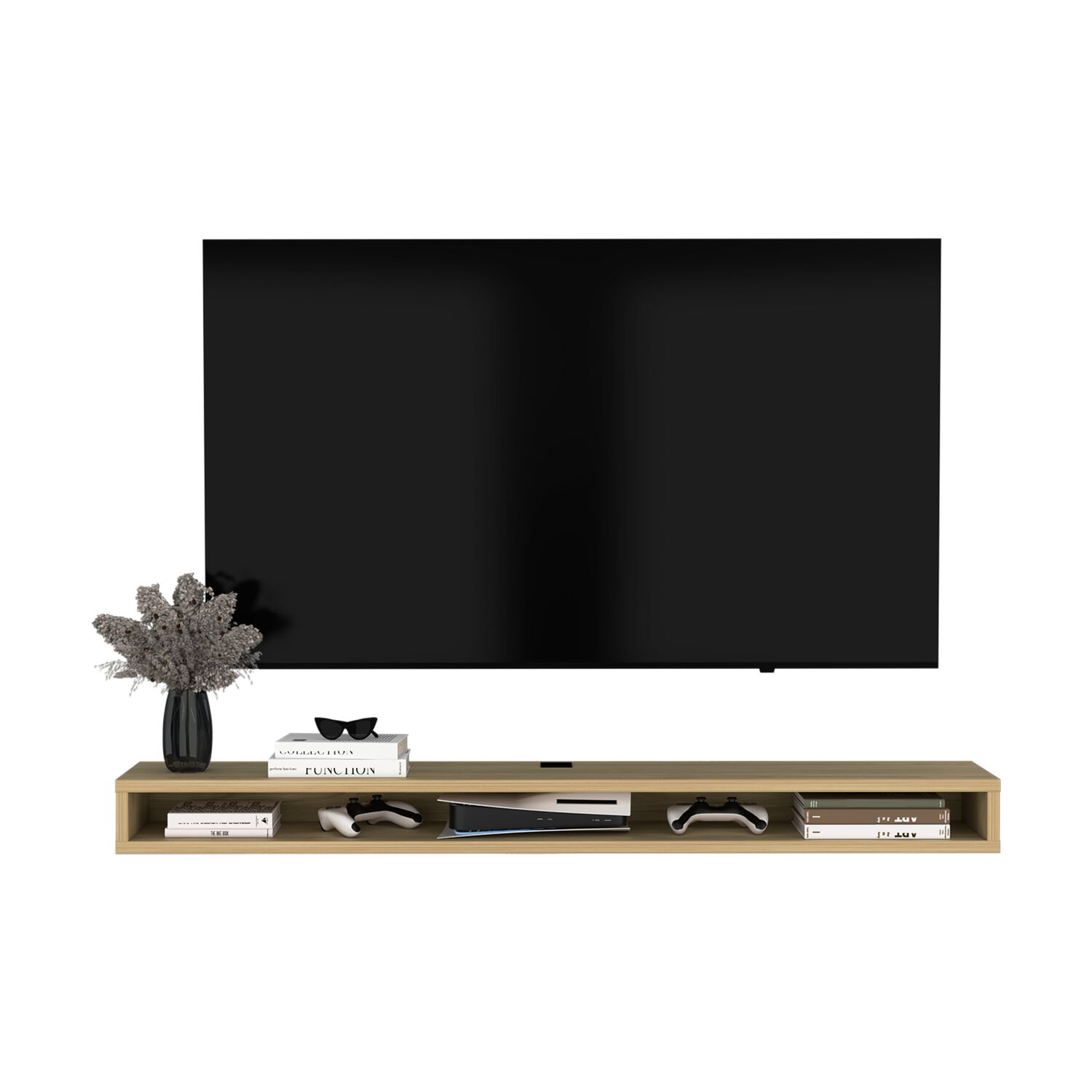 Repisa De Tv 75" Flotante 80x15x29,6 Cm image number 2.0