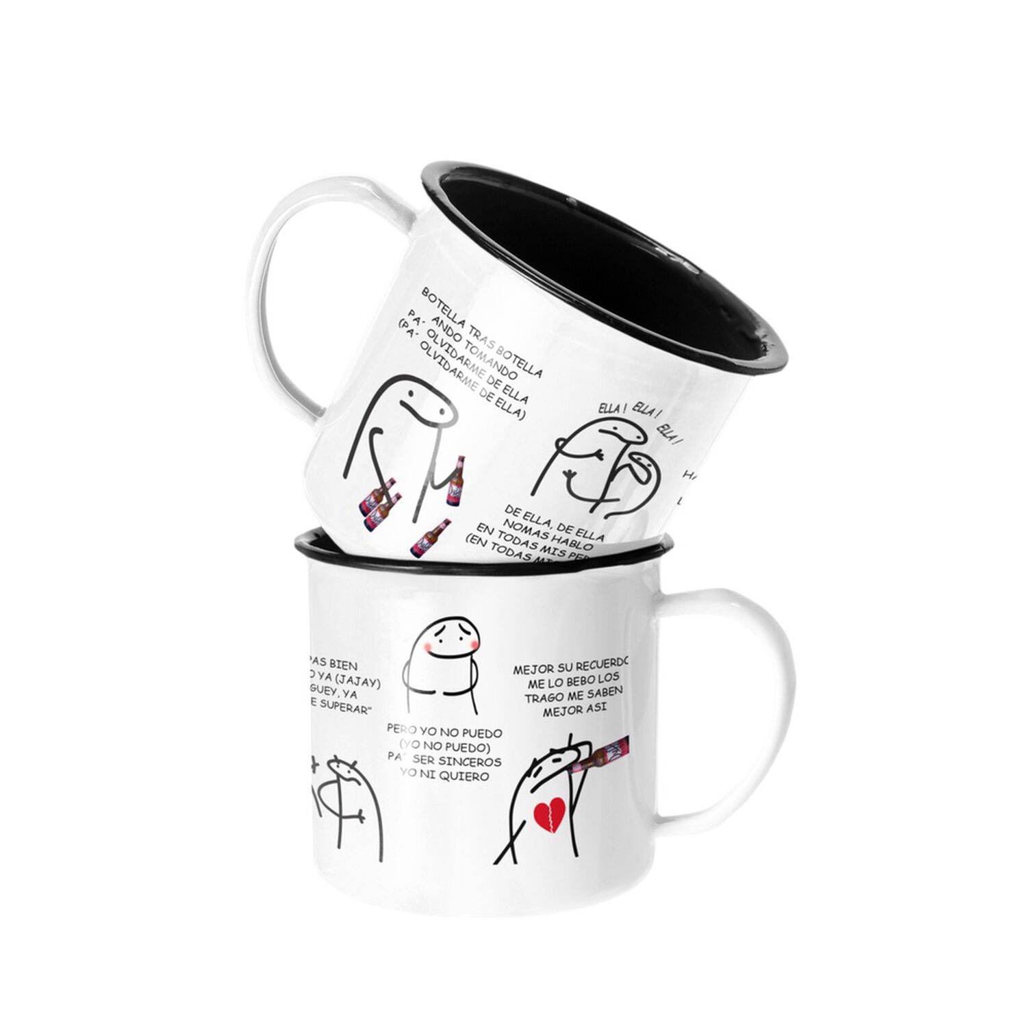 Taza Enlozada Lechera Christian Nodal Botella Tras Botella image number 0.0