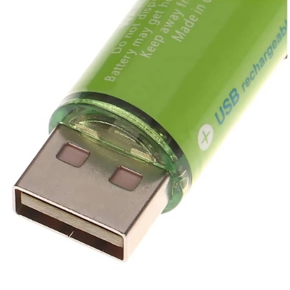 Pack X2 Pilas Recargables Usb Pila Aa image number 5.0
