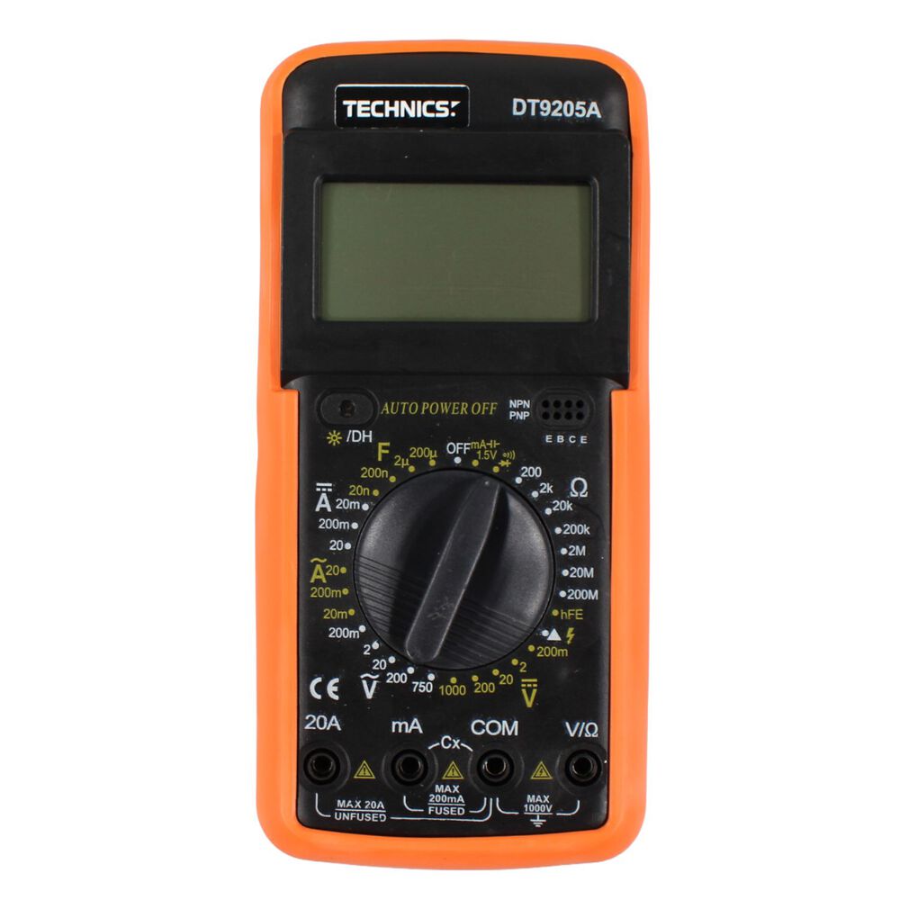 Multitester Digital Dm9205a Preciso Y F&aacute;cil De Usar - Ps image number 0.0