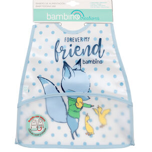 Babero De Alimentacion Bambino Zorro Blanco