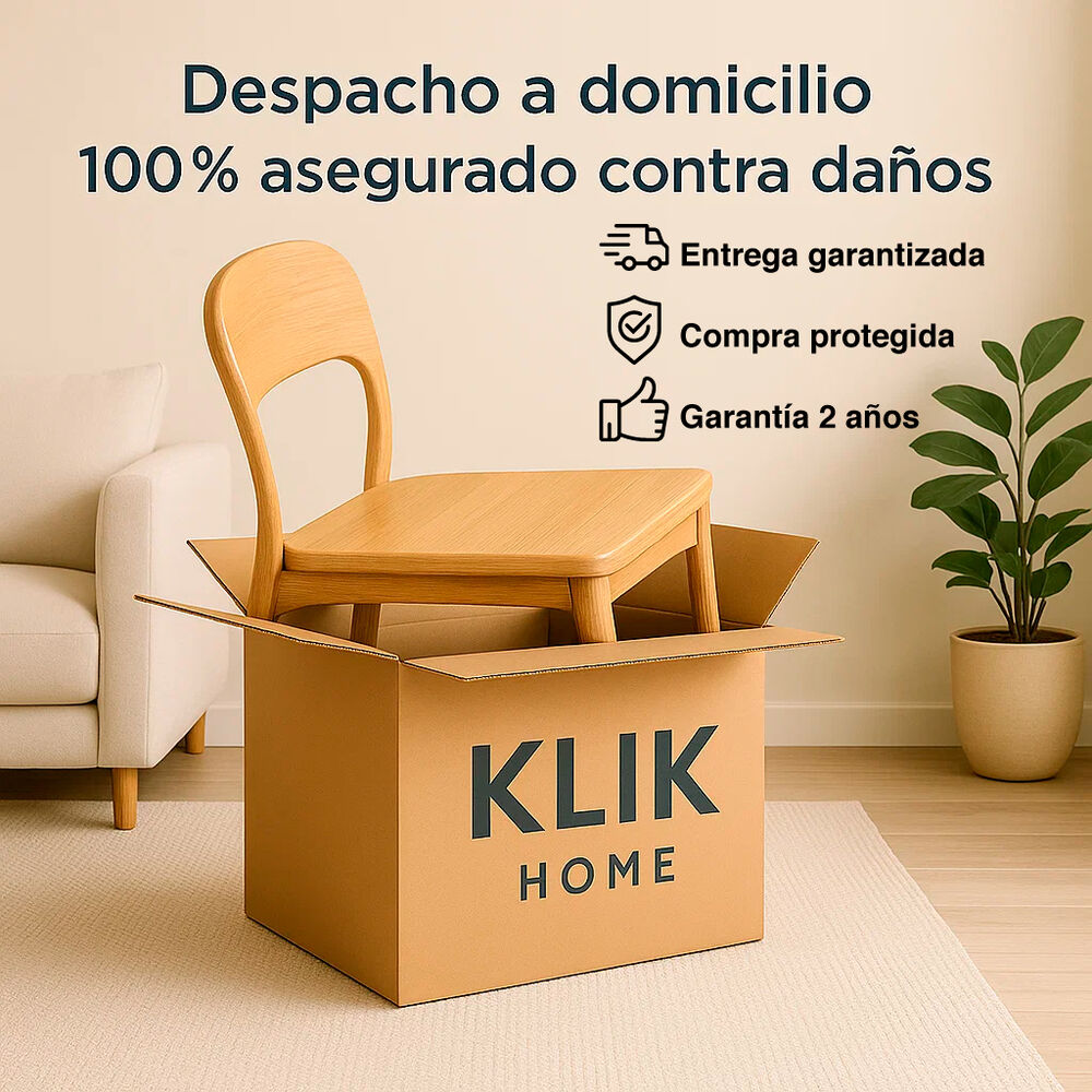 Pack 4 Sillas De Terraza O Comedor Crossback Danubio - Negra image number 6.0