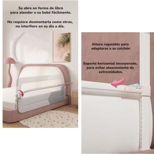 Pack 3 Barandas De Cama Plegable Cama 2 Plazas Lubabycas