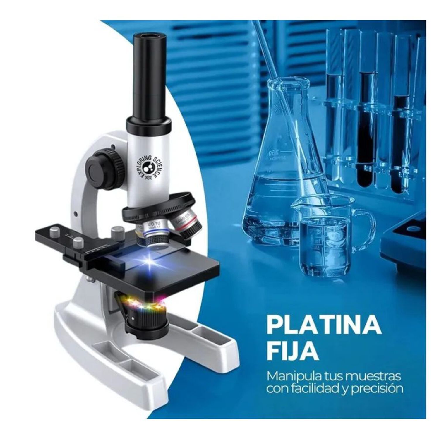 Microscopio Cient&iacute;fico Infantil Escolar Juguete Stem Ni&ntilde;os image number 2.0
