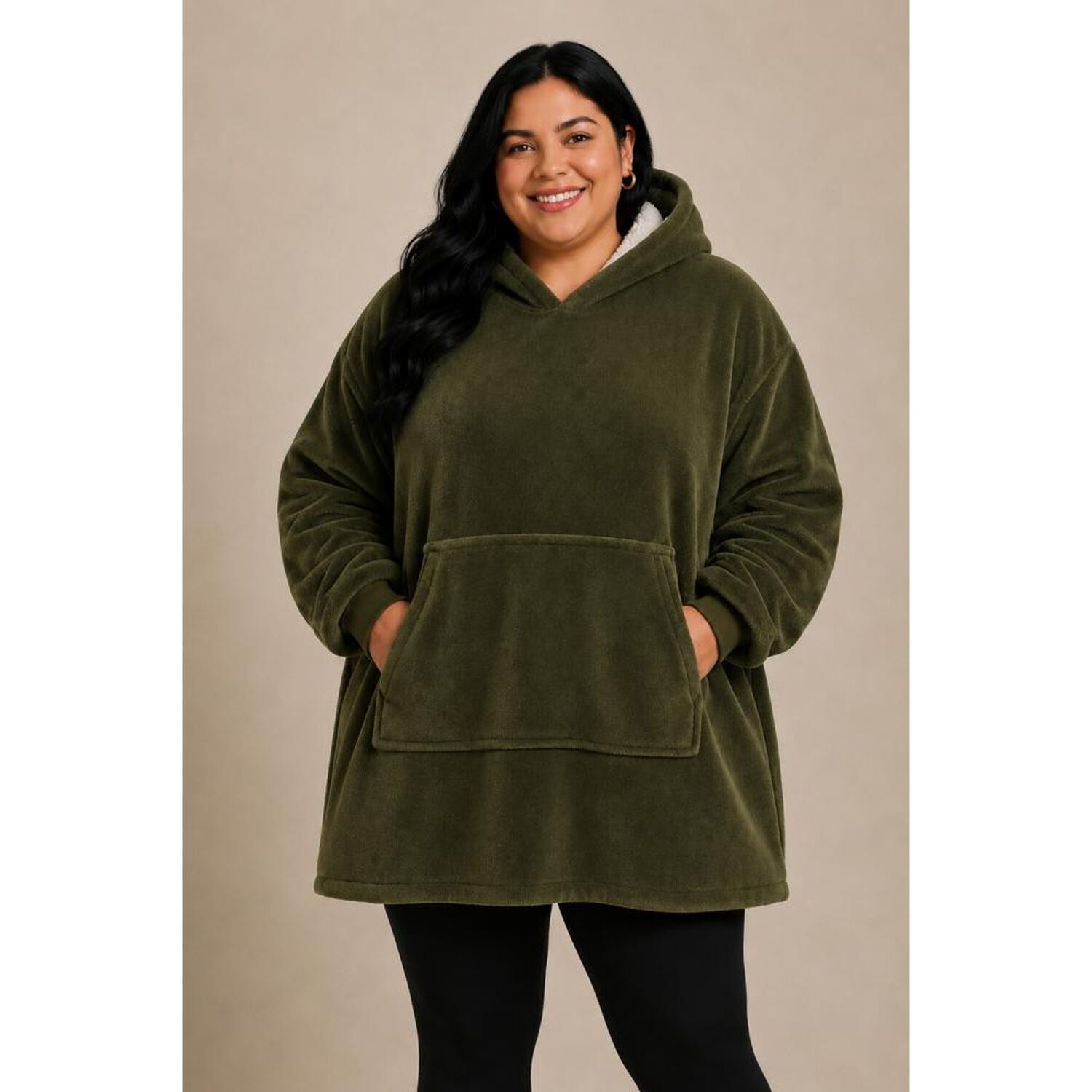 Poleron Felpa Capucha Manta Polar Invierno Unisex Talla Unic image number 71.0