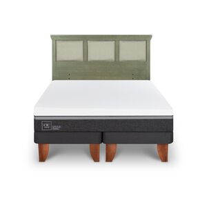 Cama Europea Cic Ortopedic Advance / King / Base Dividida + Respaldo