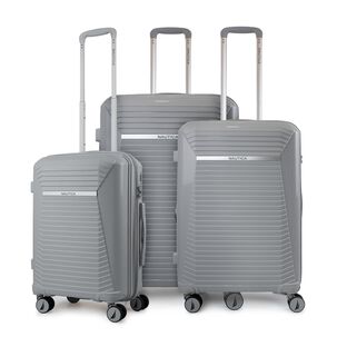 Set 3 Maletas Nautica Niza S+m+l Cabina 10k Mediana 20k Y Grande 23k Gris
