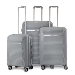 Set 3 Maletas Nautica Niza S+m+l Cabina 10k Mediana 20kg Y Grande 23kg Gris