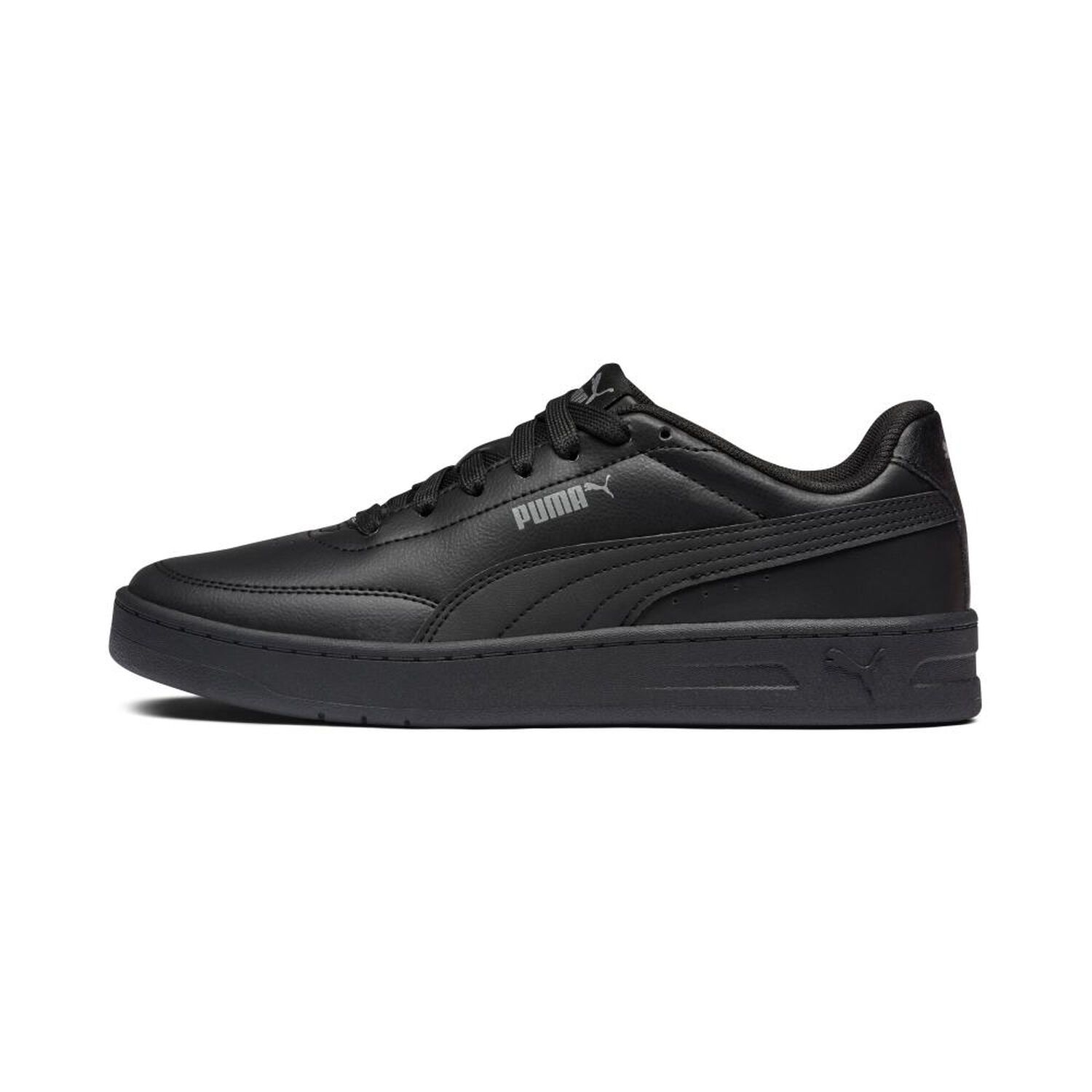 Zapatilla Escolar Unisex Puma Court Classic Clean Negro image number 0.0