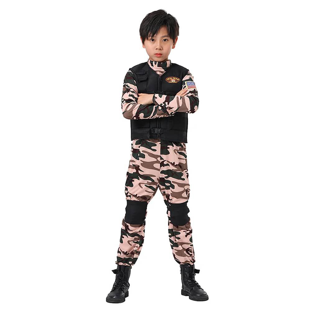 Disfraz Infantil Militar Marino Navy Seal Usa image number 1.0