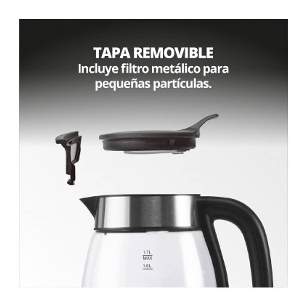 Hervidor 1,7l Thor Easy Fill Glass image number 7.0