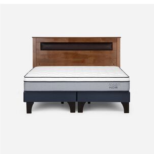 Cama Europea Rosen Indie / 2 Plazas / Base Dividida + Respaldo Ferrara