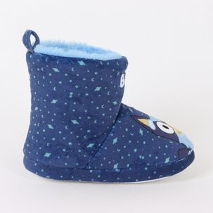 Pantufla Bota Ni&ntilde;o Invernal Cielo Nocturno Azul Bluey