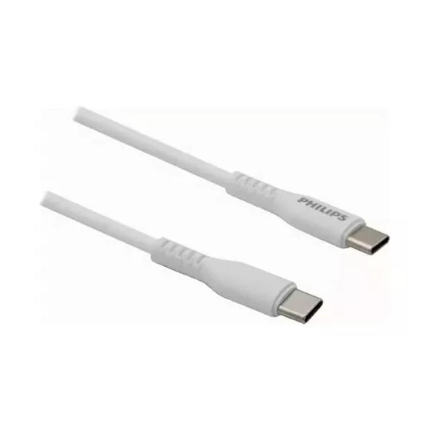 Cable De Carga Rapida Usb C 60w Blanco Dlc8701 image number 0.0
