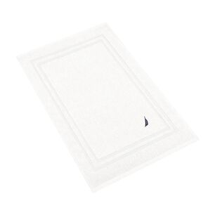 Toalla De Piso Savoy Nautica Home Algod&oacute;n Premium 50x80 Cm Blanco