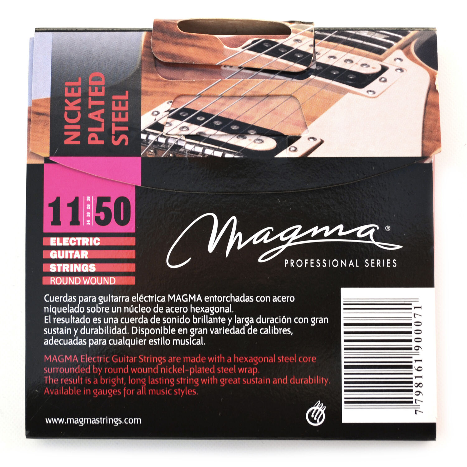 Set Cuerdas Guitarra El&eacute;ctrica Ge160n Magma image number 1.0