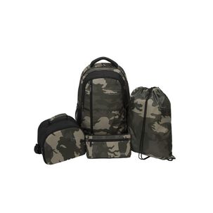Pack Targus Mochila 15,6 Morral Lonchera Estuche Camo Verde