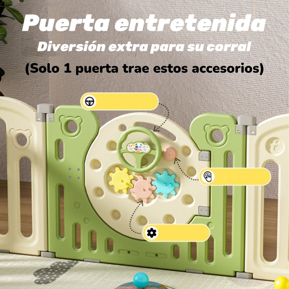 Corral Armado Multiposiciones Accesorios 153*160cm Lubabycas image number 1.0