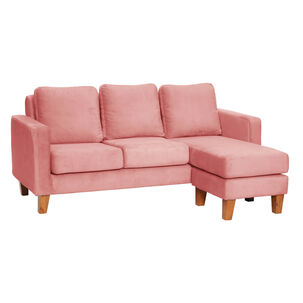 Seccional Venecia Intercambiable Tela Velvet Palo Rosa