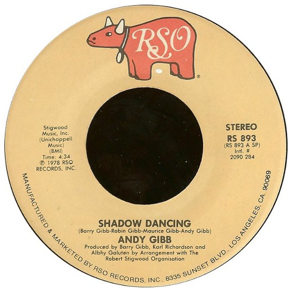 Andy Gibb - Shadow Dancing | 7" Single Vinilo Usado image number 2.0