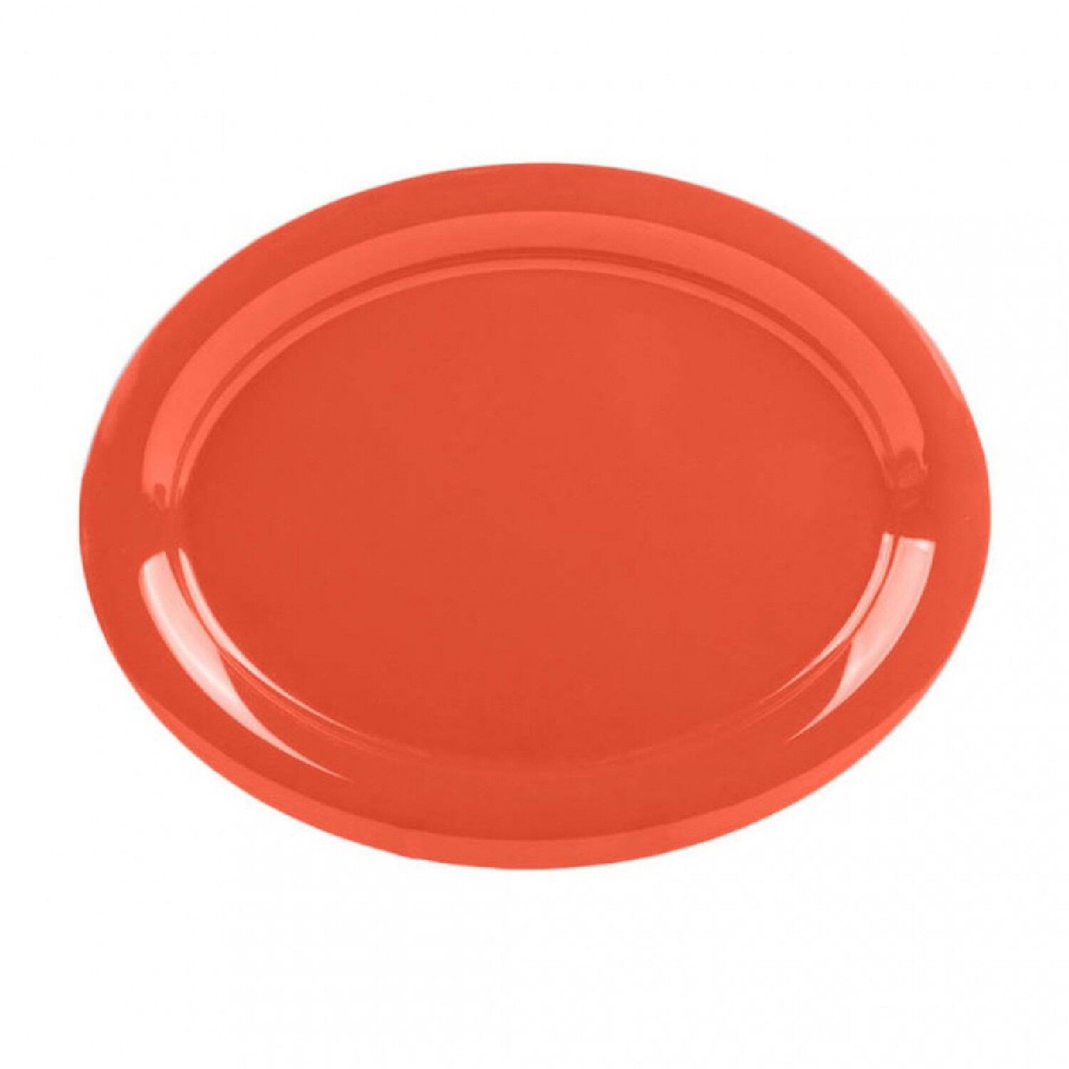 Set De 4 Plato Ovalado Melamina Naranjo 34 X 26 Cm image number 3.0
