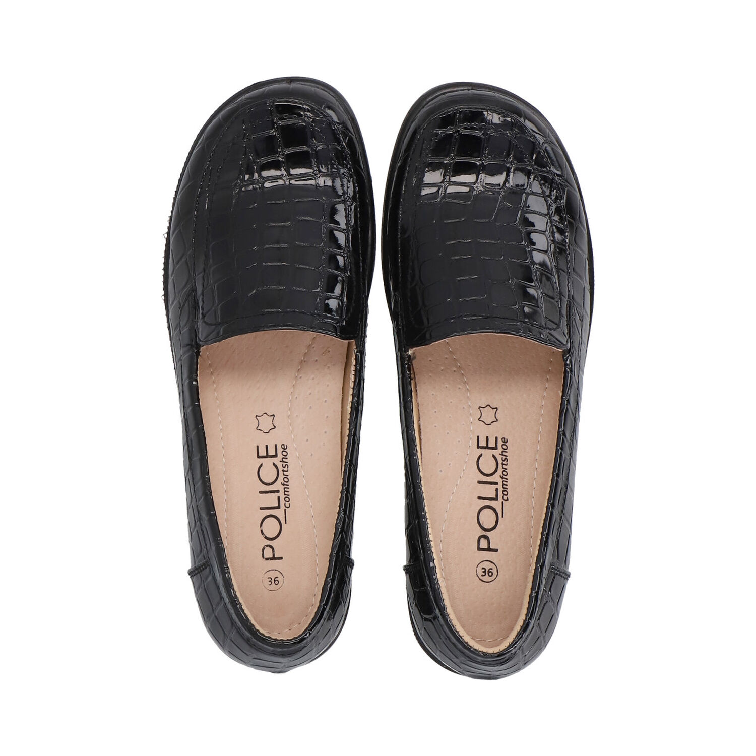 Zapato Karlar Negro Police image number 2.0
