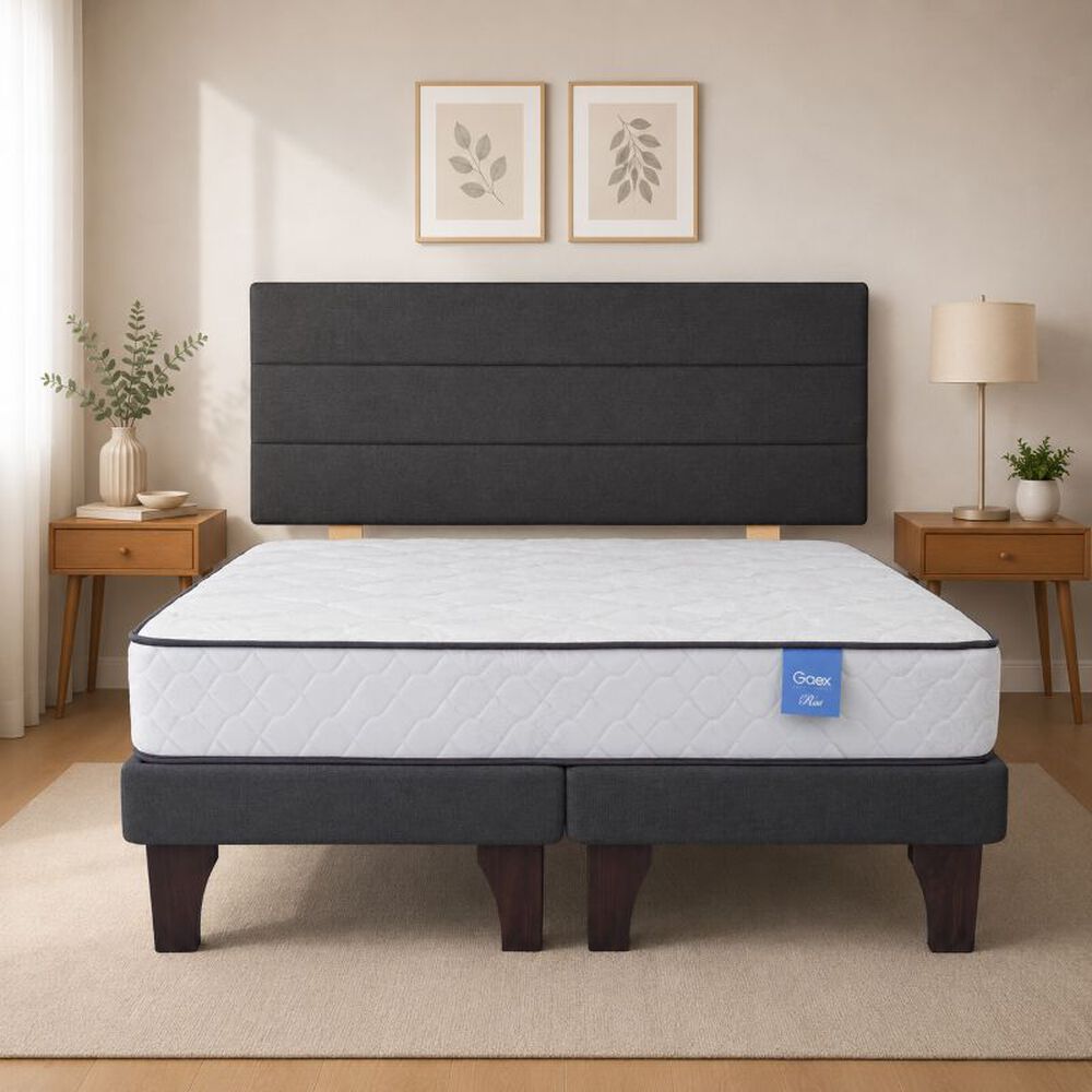 Cama Europea 2 Plazas 190 Rest Respaldo Atacama image number 0.0