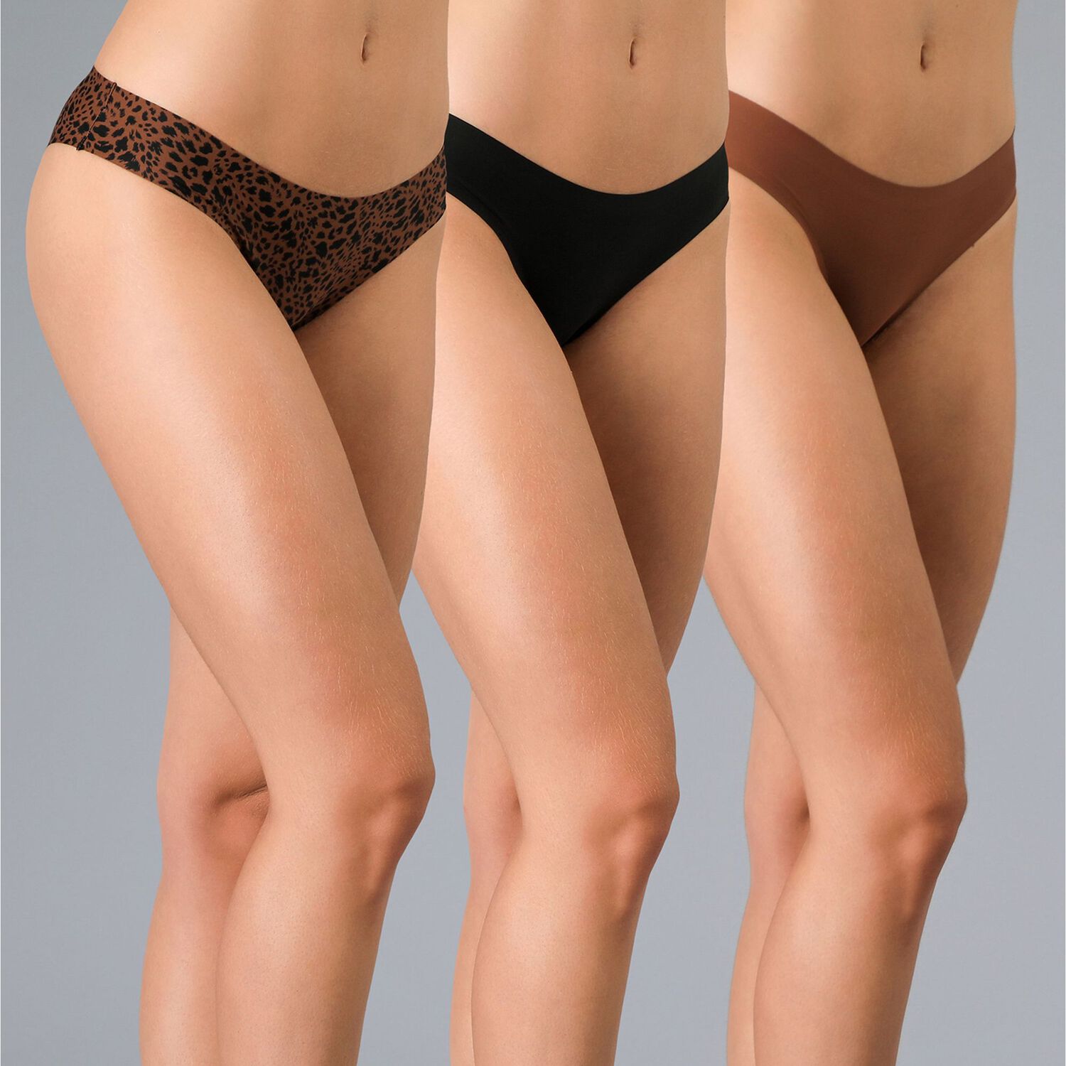 Pack 3x Bikini Microprint Bonded Flores Mujer 25606-255 image number 0.0