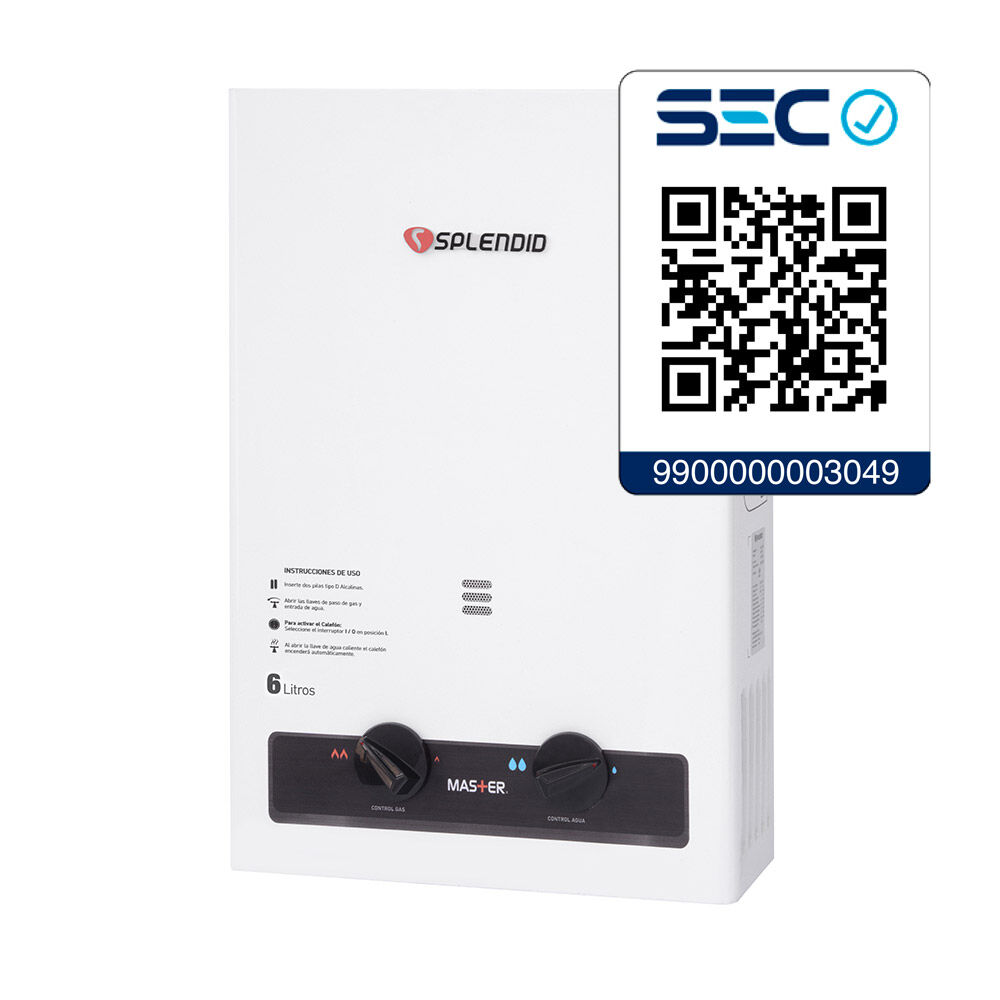 Calefont Splendid Master / Gas Licuado / 6 Litros image number 1.0