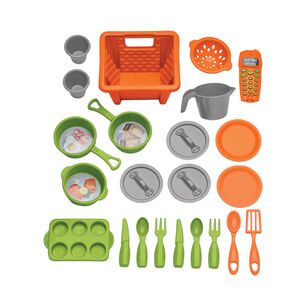 Cocina Juguete Plastica Celeste + Accesorios 51x22x75 Cms