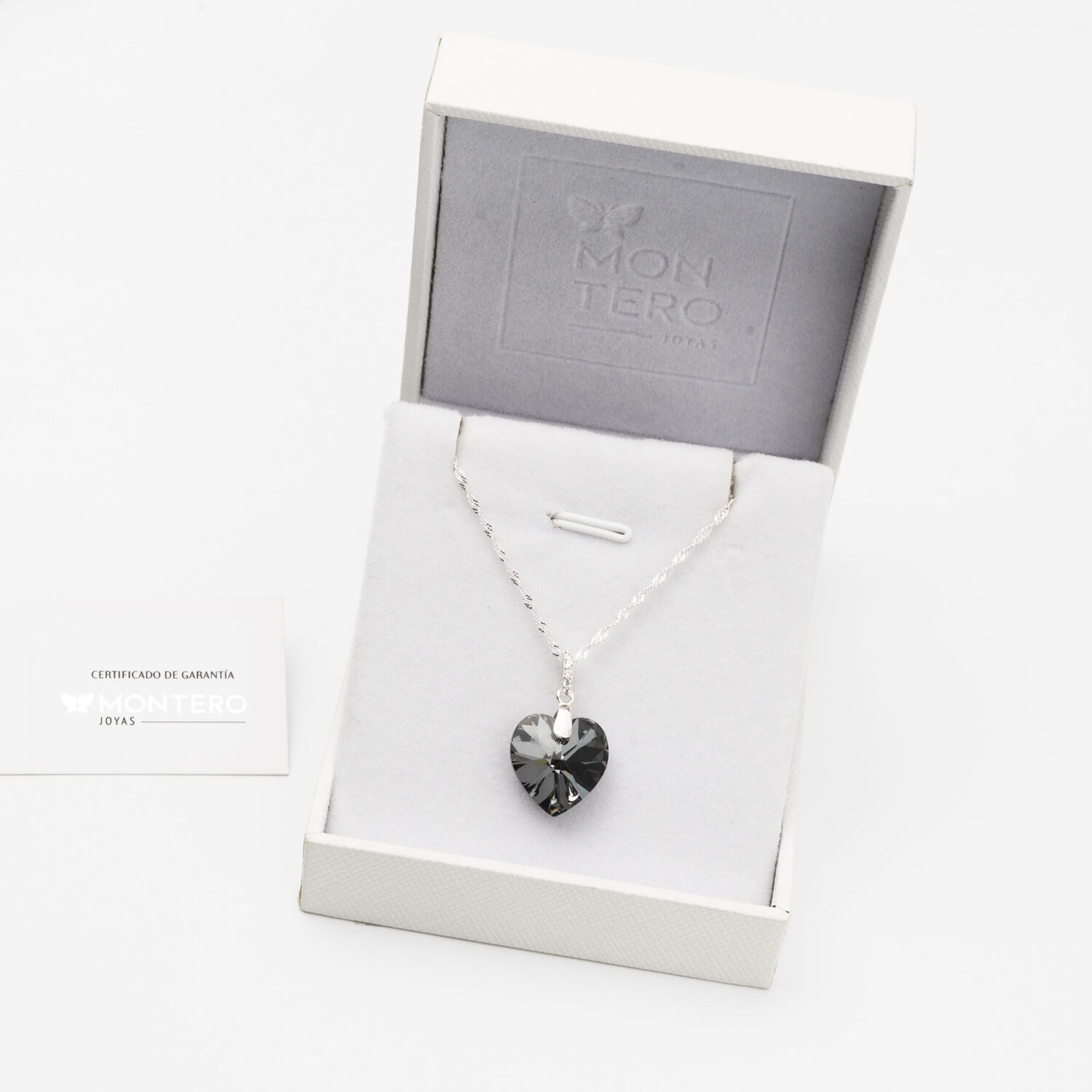 Collar Gran Romance Cristales Genuinos Silver Night image number 2.0