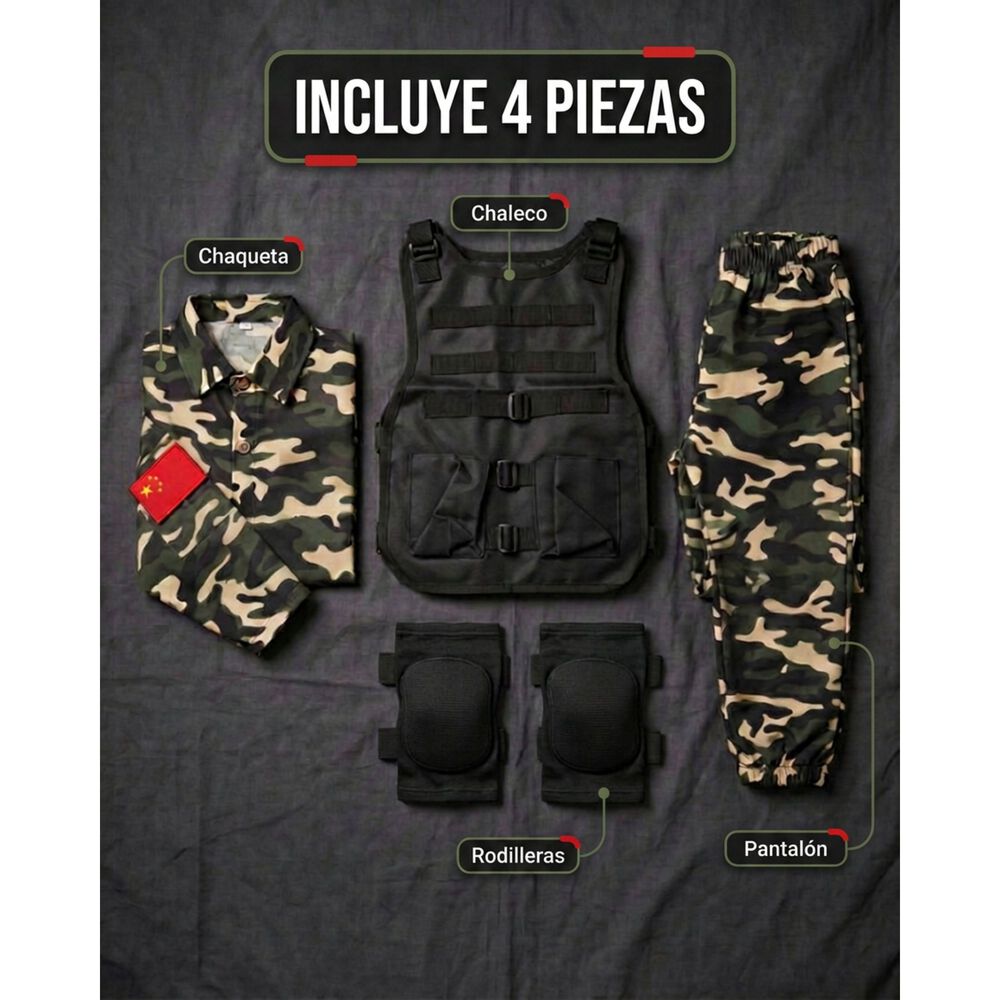 Disfraz Infantil Militar Marino Navy Seal Usa image number 1.0