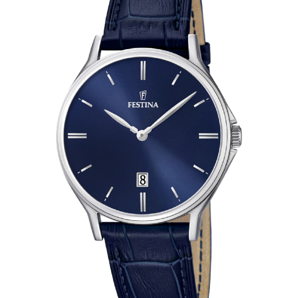 Reloj F16745/3 Festina Azul Hombre Correa Clasico image number 0.0