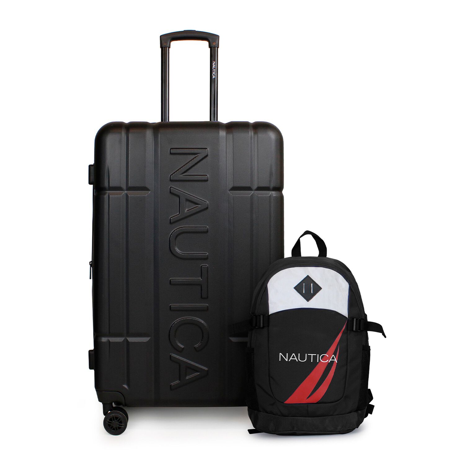 Pack Maleta Grande 23k Amsterdam Negra + Mochila Atlas Nautica image number 0.0