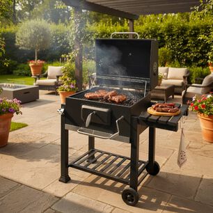 Asador De Carbon 24 Heavy Portatil Negro