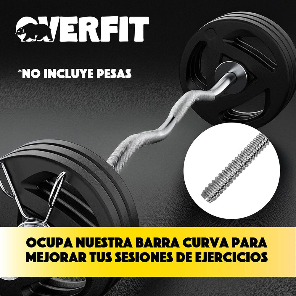 Barra Preolimpica Z 4.2 Kg Overfit 120 Cm Cromada Fitness image number 5.0