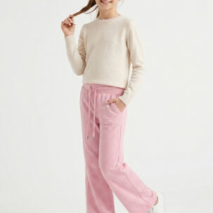 Pantal&oacute;n Buzo Ni&ntilde;a Wide Leg Brillos Algod&oacute;n Moda Urbana