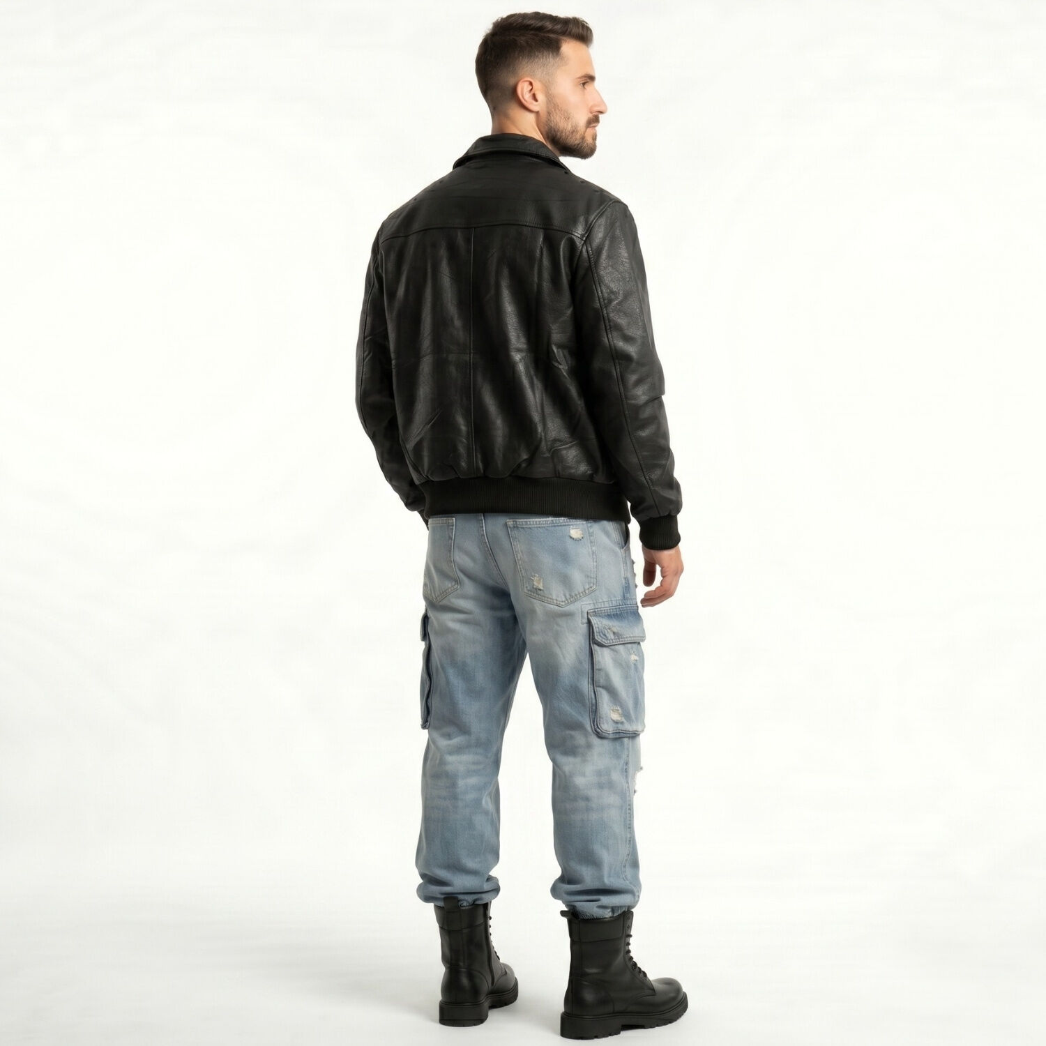 Chaqueta Ecocuero Premiun Hombre Liam image number 2.0