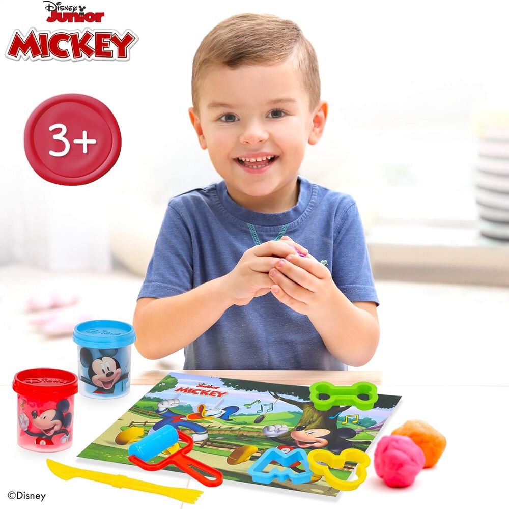 Set De Masas Con Accesorios Moldeables Juego Niños Mickey 3d image number 2.0