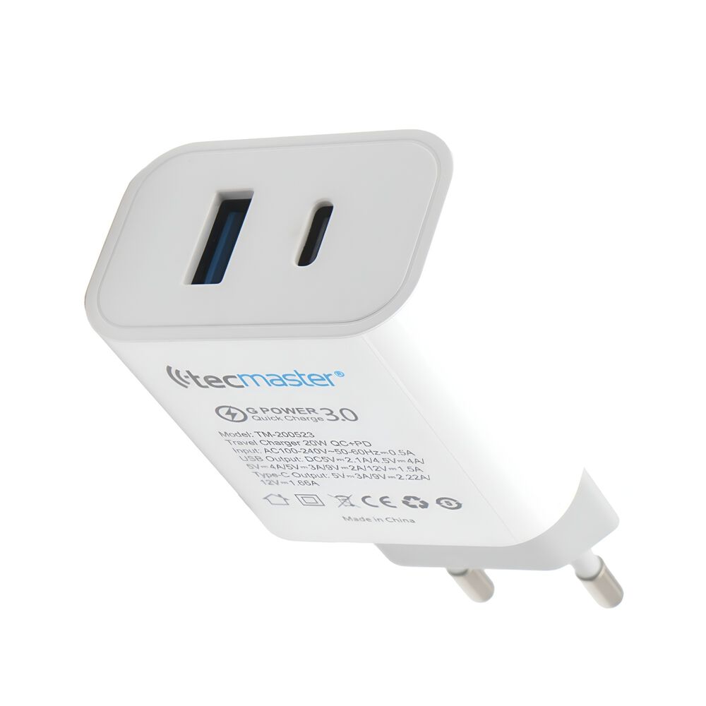 Cargador Usb-c Power Delivery 20w + Usb Quick Charge 3.0 20w image number 4.0