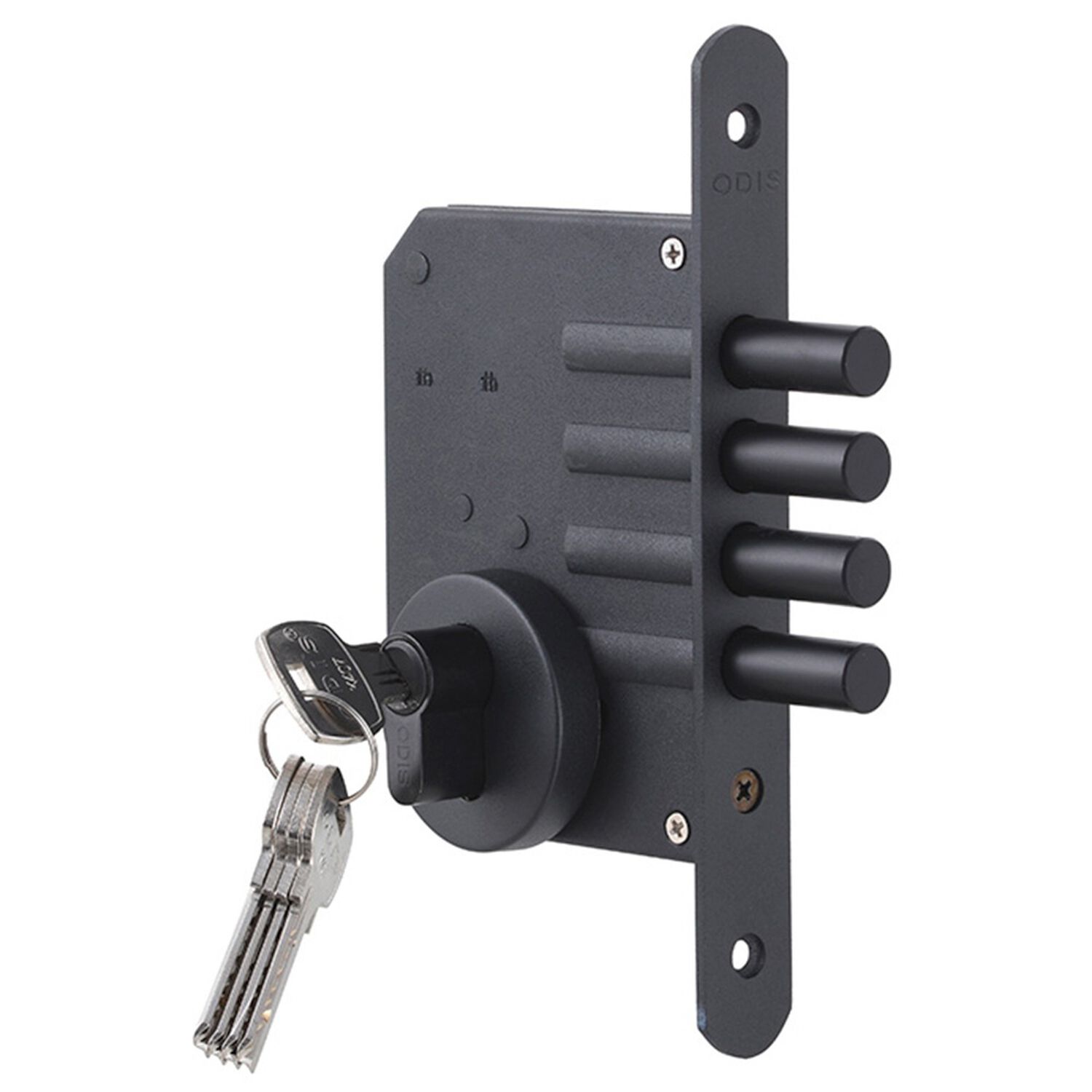 Cerrojo Embutir Odis 600 Llave-llave - Negro image number 1.0