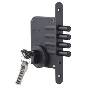 Cerrojo Embutir Odis 600 Llave-llave - Negro