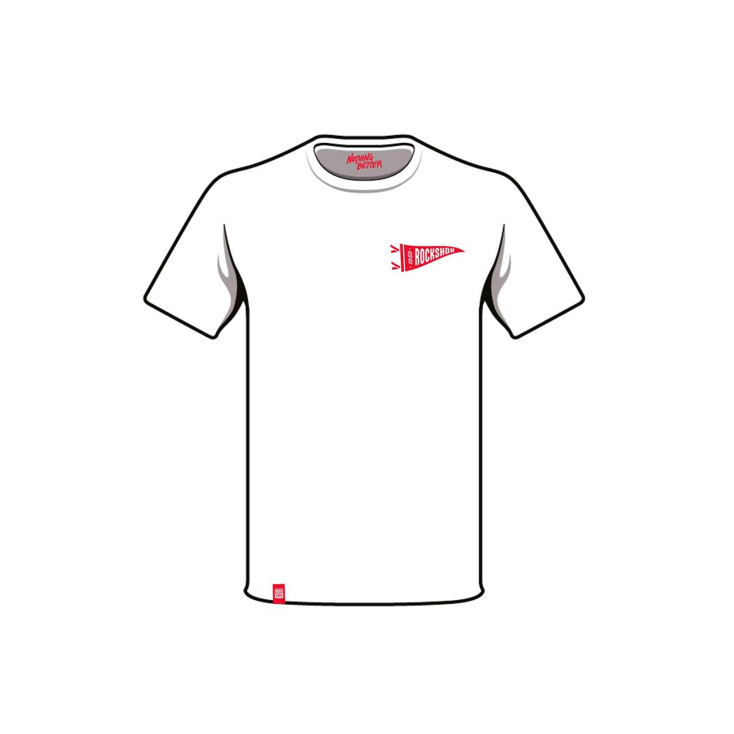 Polera Rockshox Manga Corta Pennant Blanco image number 5.0