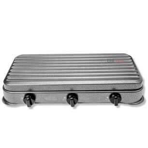 Cocina Encimera A Gas Licuado 3 Platos Gris