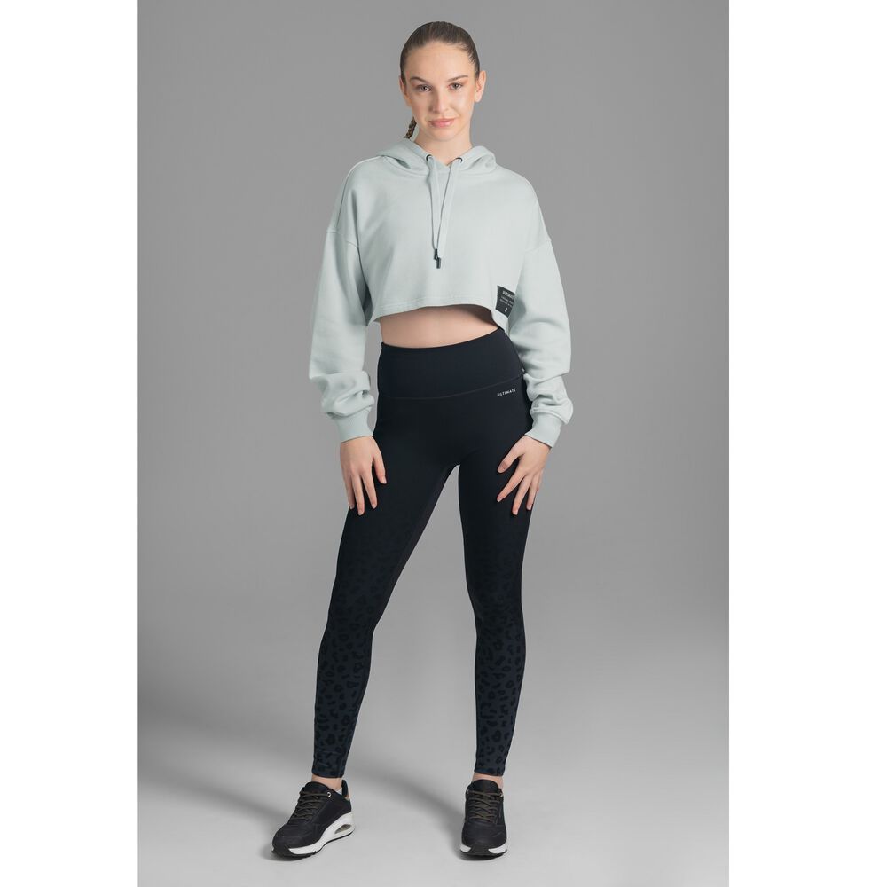 Ultimate Hoodie Crop Mujer Mint - L image number 1.0