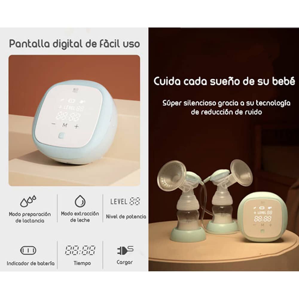 Extractor De Leche Doble Inalambrico Nevi By Lubabycas image number 6.0
