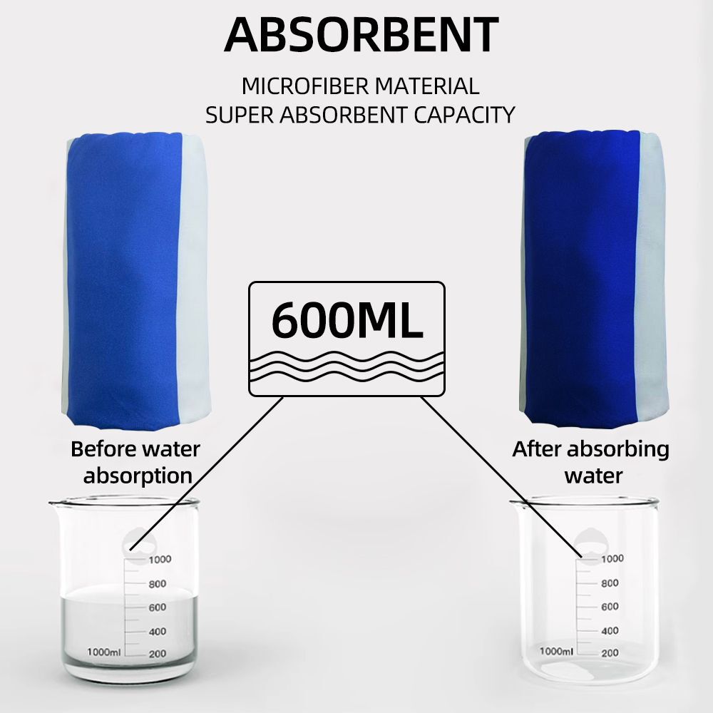 2 Toallas Xl De Microfibra 90x200 Cm Secado R&aacute;pido Playa Viaje image number 1.0