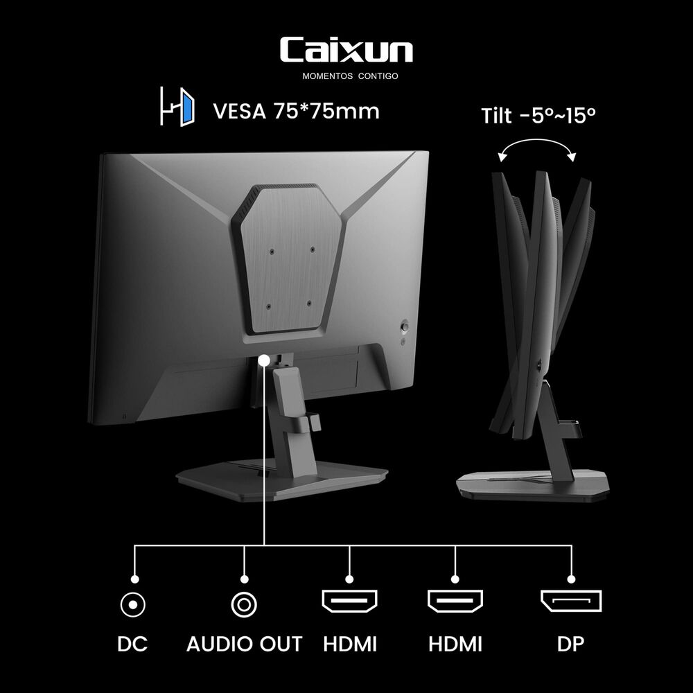 Monitor Gamer Plano Caixun 24" Fhd Va 180hz Srgb110% Hdmi Dp C24f4f image number 4.0