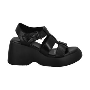Sandalia Mujer Negro Lift Police