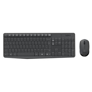 Kit Teclado Y Mouse Inalambrico Usb Negro Mk235